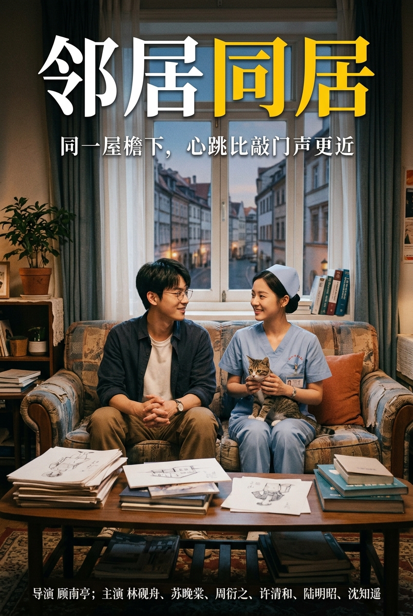 《邻居同居》官方海报